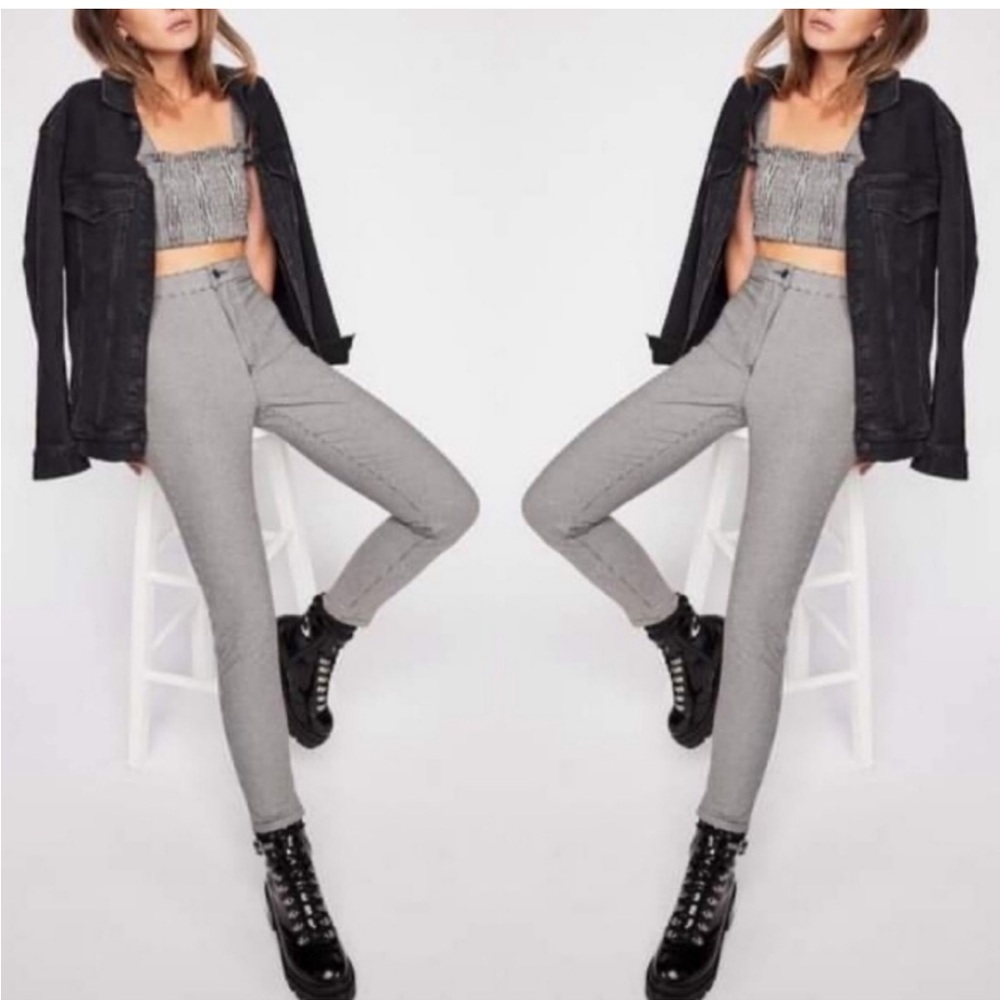 🖤 SALE We The Free Belle Houndstooth Skinny Jeans Size 27 🤍 Free People